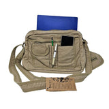 Sac Bandoulière Vintage Style Cartable en Toile — Unisexe Homme/Femme